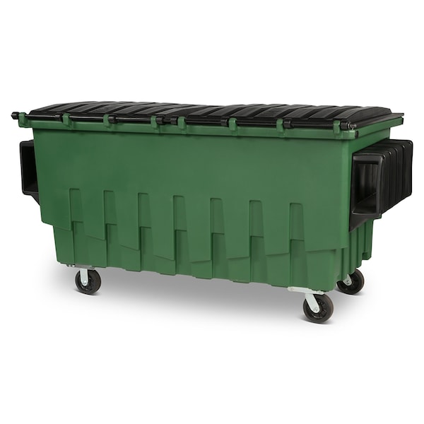 Toter Front Load Container, 1 Cubic Yard 750 lbs. Cap., Waste Green - FR010-00925