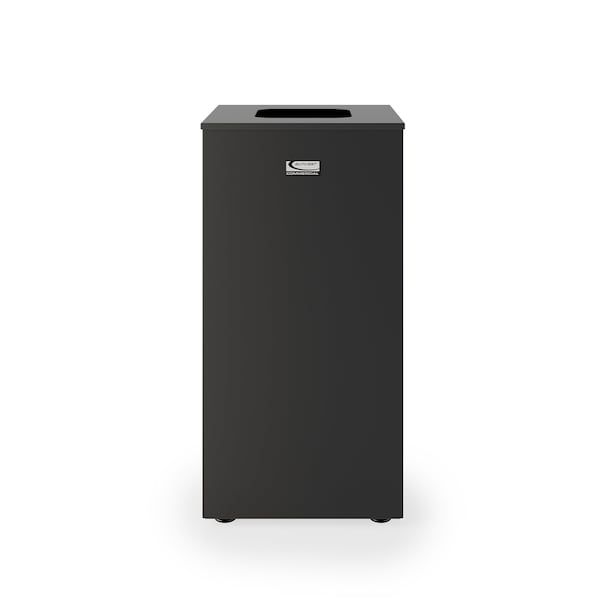 Suncast Commercial METAL 24 GALLON  SQUARE DECORATIVE TRASH CAN - MTCSQ240