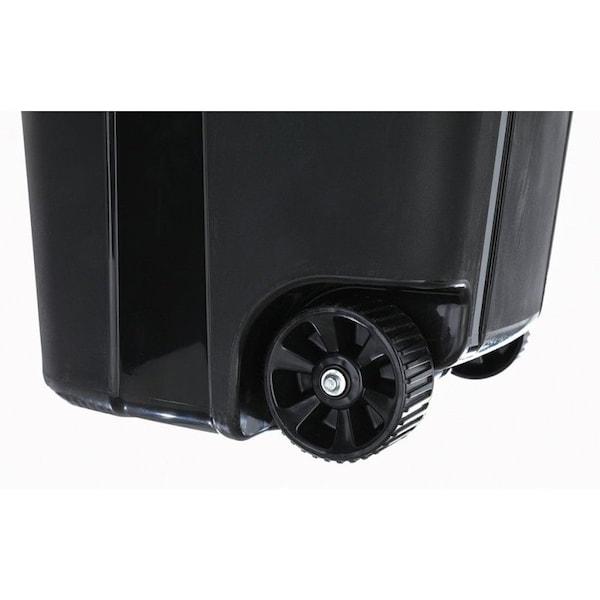 United Solutions COLORmaxx Trash Can, 32 gal Capacity, Black - TI0061