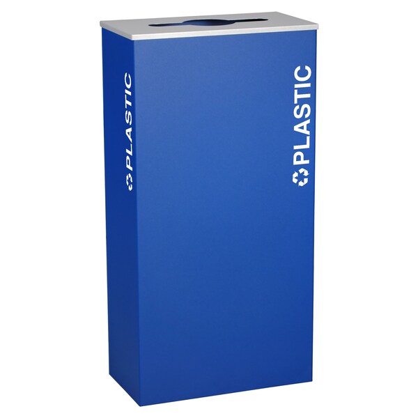 Ex-Cell Kaiser 17-Gal. Indoor Receptacle - PLASTIC decal, Blue - RC-KD17-PL RYX