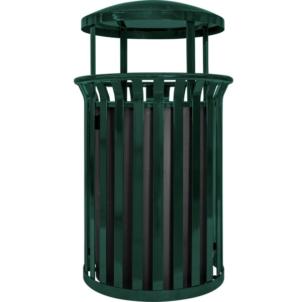 Ex-Cell Kaiser 37-Gal. Receptacle W/ Canopy - Hunter Green Gloss - SCD-2633 HGR
