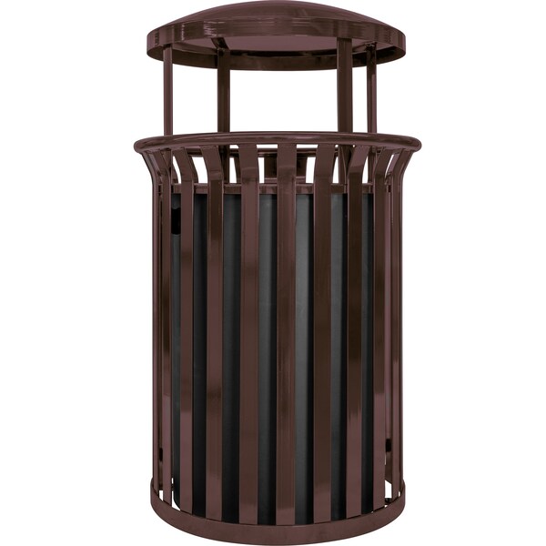 Ex-Cell Kaiser 37-Gal. Receptacle W/ Canopy - Coffee Gloss - SCD-2633 COF