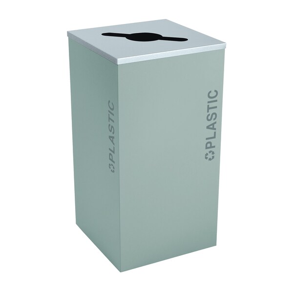 Ex-Cell Kaiser 24-Gal. Square Plastic - Steel, Hammered Grey Pebble - RC-KDSQ-PL BT-HMG