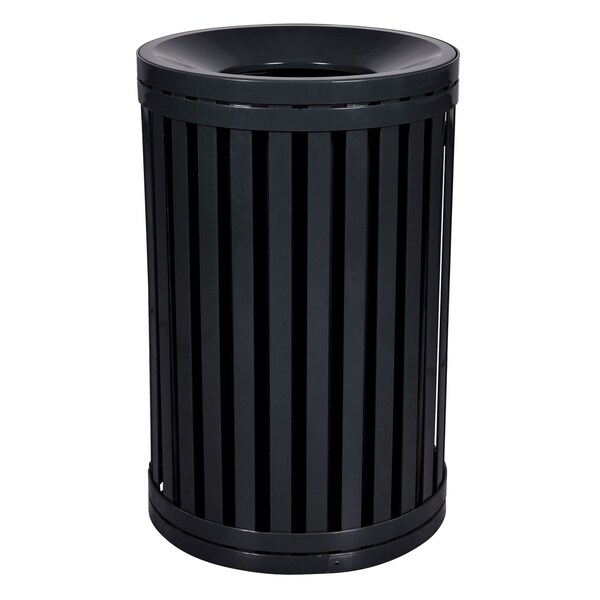Ex-Cell Kaiser 45-Gal. Receptacle without door - Steel, Black Gloss - SCTP-40 ND BLK