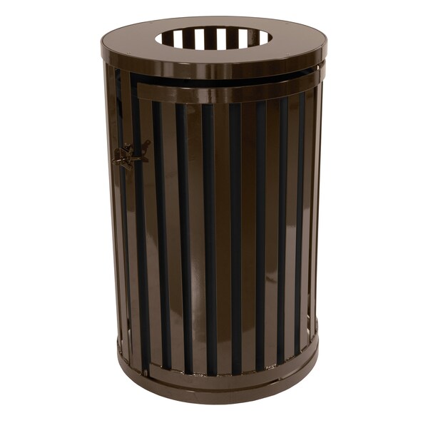 Ex-Cell Kaiser 45-Gal. Receptacle W/ Door - Coffee Gloss - SCTP-40 COF