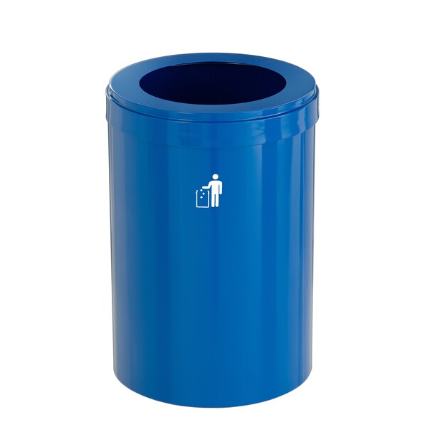 Glaro 33 gal Trash Can, Blue - W-2032BL-BL-W1