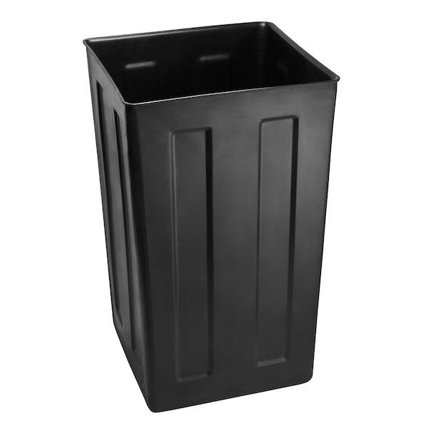 Alpine Industries 40 Gal. All-Weather Outdoor Commercial Trash Can with Lid - 471-40-SIL