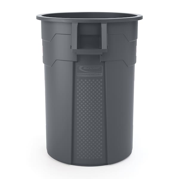 Suncast Commercial 55 GALLON UTILTIY TRASH CAN, GRAY - TCU55