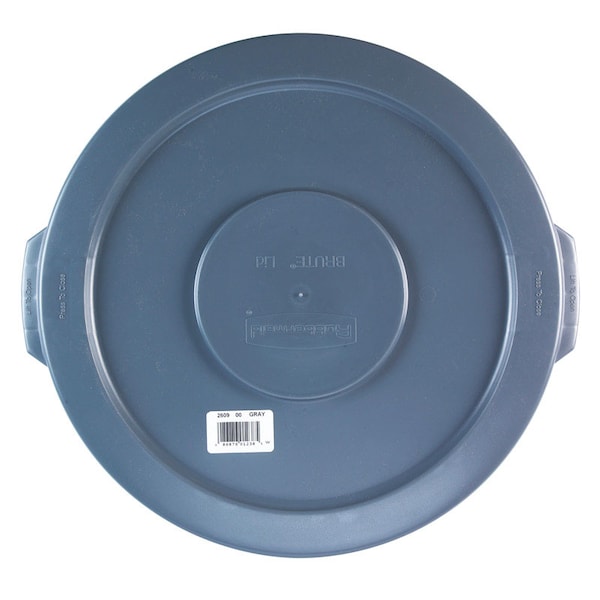 Rubbermaid Rubbermaid Brute Plastic 10 gal Garbage Can Lid - 260900GRAY