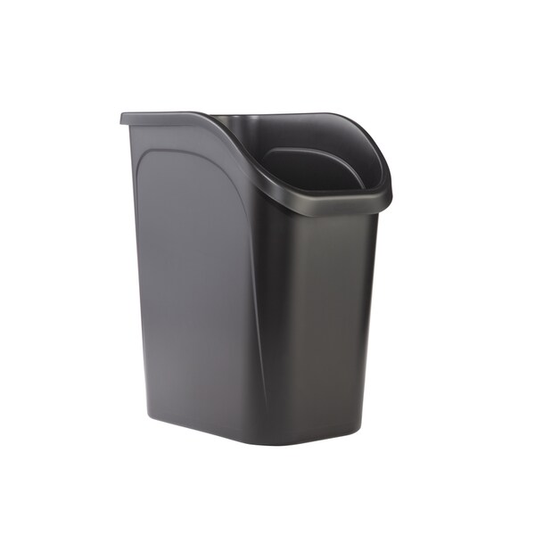 Rubbermaid Rubbermaid 9.4 gal Black Resin Under Counter Wastebasket - 2111429