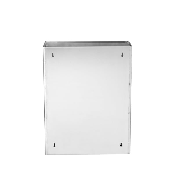 Alpine Industries Stainless Steel Surface-Mounted Bathroom Waste Receptacle - ALP491-MK