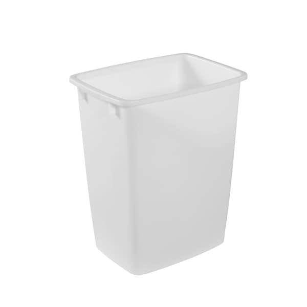Rubbermaid 9 gal RubbermaidÂ® Indoor White Wastebasket, 9 gal., White, Plastic - FG2806TPWHT