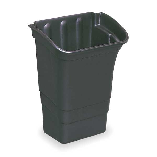 Rubbermaid Commercial 8 gal Trash Can, Black, Plastic - FG335388BLA