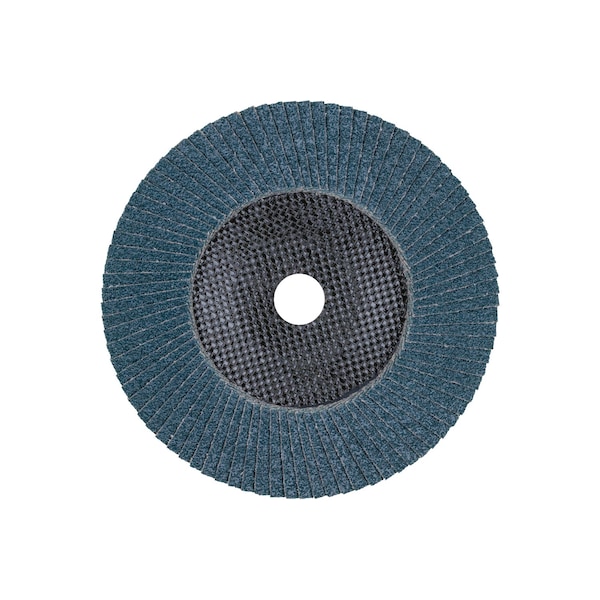 Disco de láminas POLIFAN® Pferd de 7" x 7/8" - Z PSF STEELOX, Zirconia, 60 Granos, Plano - 62025.