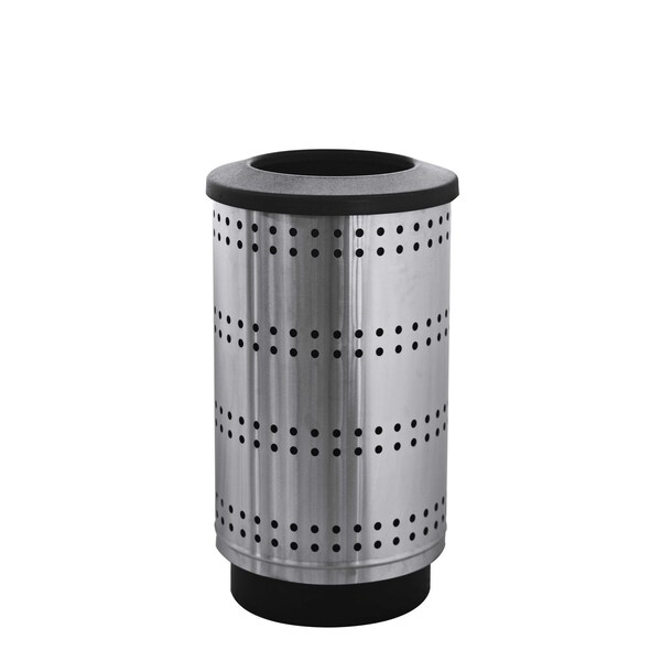 Witt Industries 35 gal Round Stainless Steel, Stainless Steel - PC35P-SP1-FT