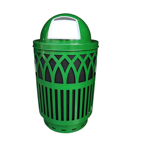 Witt Industries 40 gal Round Green, Metal - COV40P-DT-GN