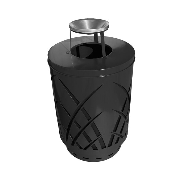 Witt Industries 40 gal Round Black, Metal - SAW40P-AT-BK