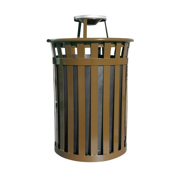 Witt Industries 50 gal Round Brown, Metal - M5001-AT-BN