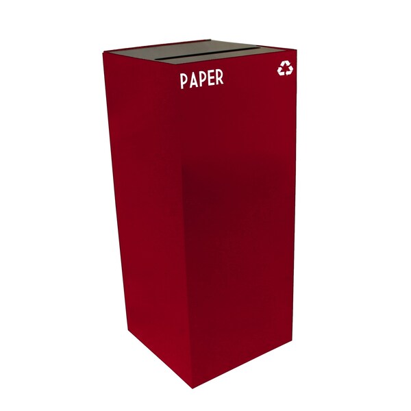 Witt Industries 36 gal Square Scarlet Red, Metal - 36GC02-SC