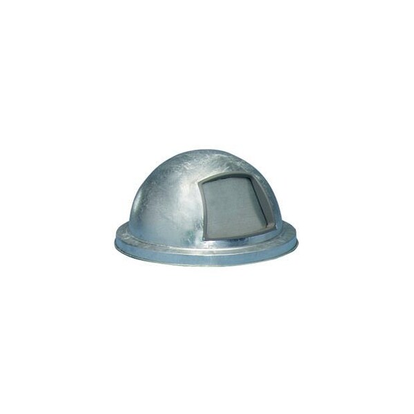 Wittco Witt Industries Galvanized Steel Dome Top For 32 Gallon Trash Can, Silver - 3434G