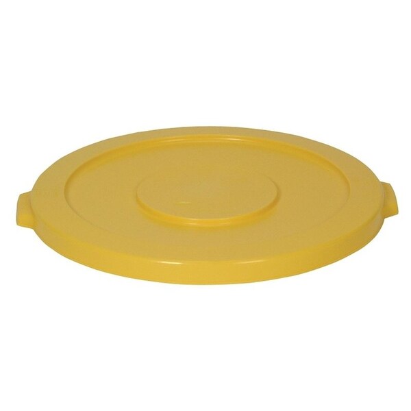 Continental Commercial Products Huskee Receptacle Lid, 32 gal, Plastic, Yellow, For: Huskee 3200 Container - 3201YW