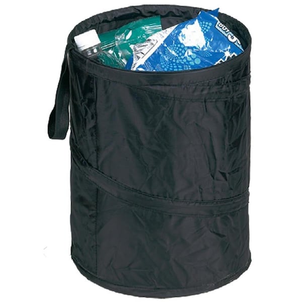 Hopkins Hopkins H22-TRASH13BLA 13 in. Tall Pop Up Trash Container - H22-TRASH13BLA