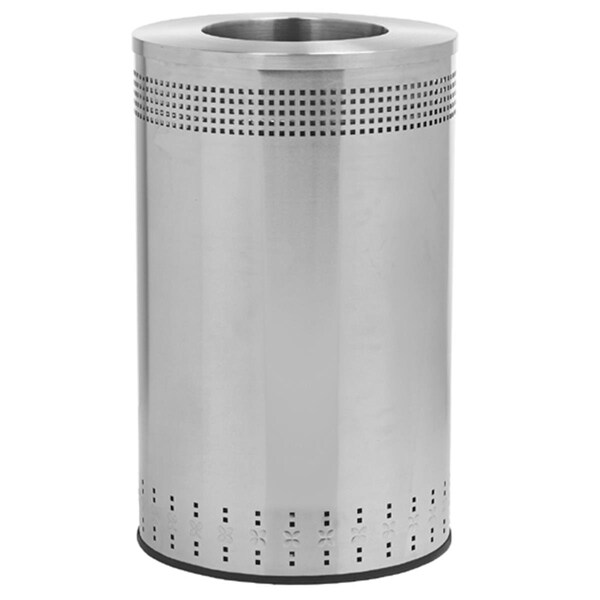 Gourmetgalley Imprinted 45 Gallon Stainless Steel Trash Can - GO59563