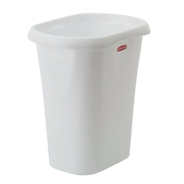 Vortex 5L51-00-WHT 12 qt Basic Open Wastebasket  White- pack of 8 - VO713831