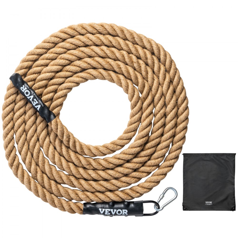 VEVOR 1.5"x25FT Gym Climbing Rope Fitness Strength Training Rope Home Exercise - ZYPYSZHM25YCICDAVV0