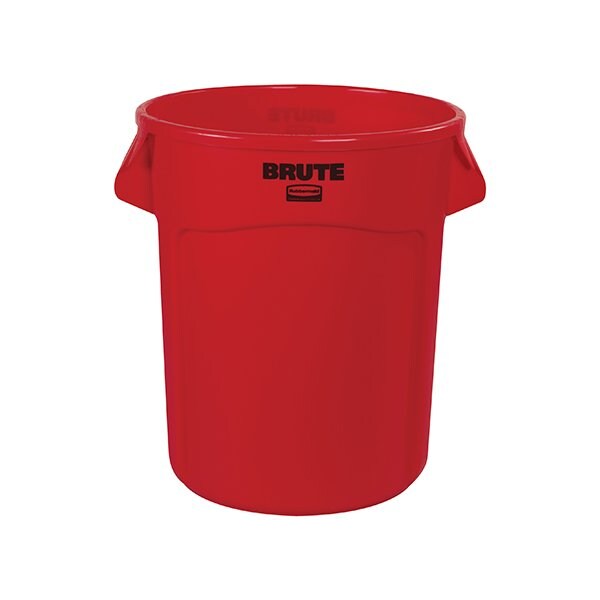 Rubbermaid Rubbermaid Brute Trash Can - 20 Gallon, Red - BUY00030842