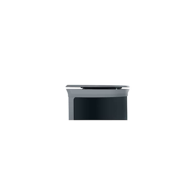 Rubbermaid Commercial 11 1/2 gal Half-Round Trash Can, Gray, 11 1/8 in Dia, Metal - 2172845