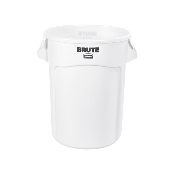 Rubbermaid Rubbermaid Brute Trash Can - 32 Gallon, White - BUY00032218