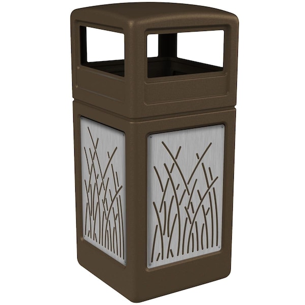 Homecare Products 42 gal Stainless Steel Reeds Dm Lid, Brown - HO1323259
