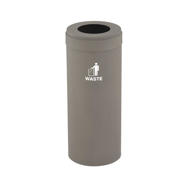 Glaro 12 gal Trash Can, Nickel - W-1232NK-NK-W2