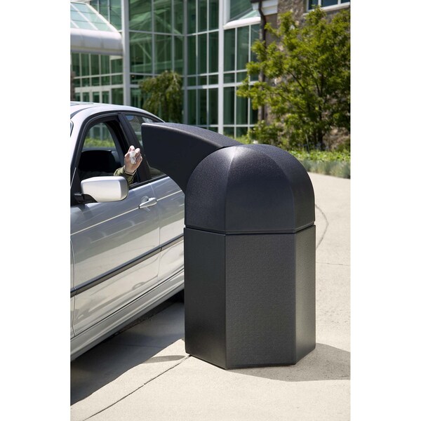 Commercial Zone Products 45 gal Trash Can, Black - 73800199