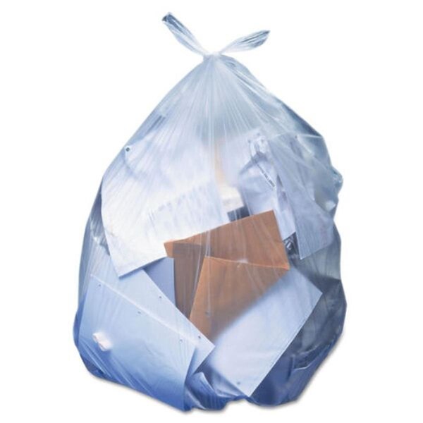 Heritage 43 x 47 in. Linear Low-Density Can Liners, Clear - 56 gal - 1.1 mil - HERH8647SC