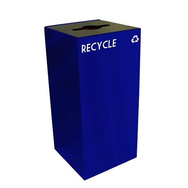Witt Industries 32 gal Square Blue, Metal - 32GC04-BL