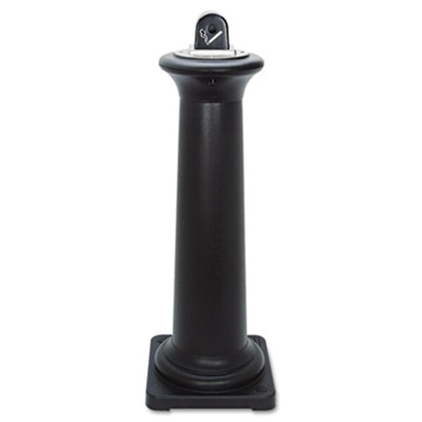 Pinpoint GroundsKeeper Tuscan Receptacle  13 x 13 x 38 3/8  Black  1 Each - PI2524465
