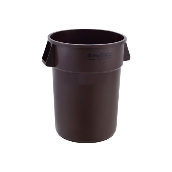 Gec Global Industrial Plastic Trash Can 44 Gallon Brown - XDW-007-BN
