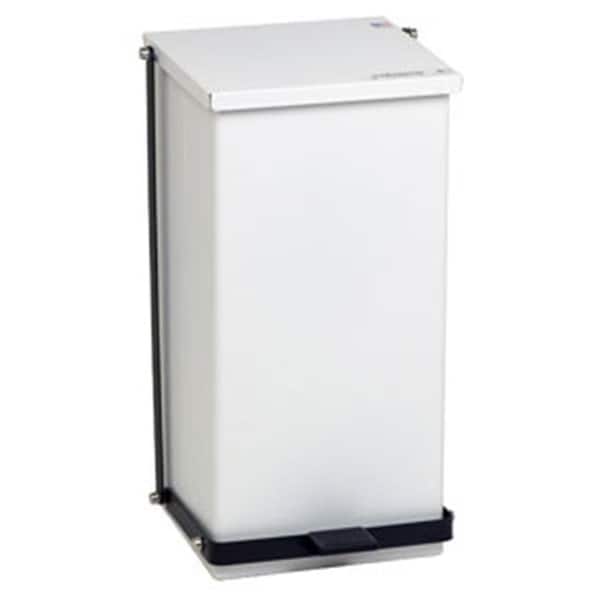 Detecto Detecto Step-On Waste Can Receptacle; White - 32 Quart Capacity - DETECTO-P-32