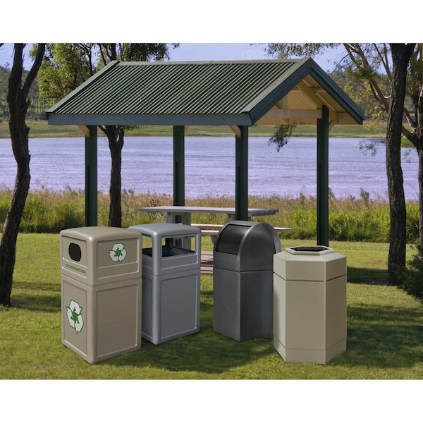 Commercial Zone Products 50 gal Trash Can, Black - 73760199
