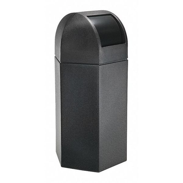 Commercial Zone Products 50 gal Trash Can, Black - 73760199