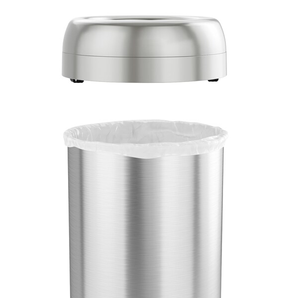 Hls Commercial 16 gallon Round Silver, Stainless Steel - HLS16STRM