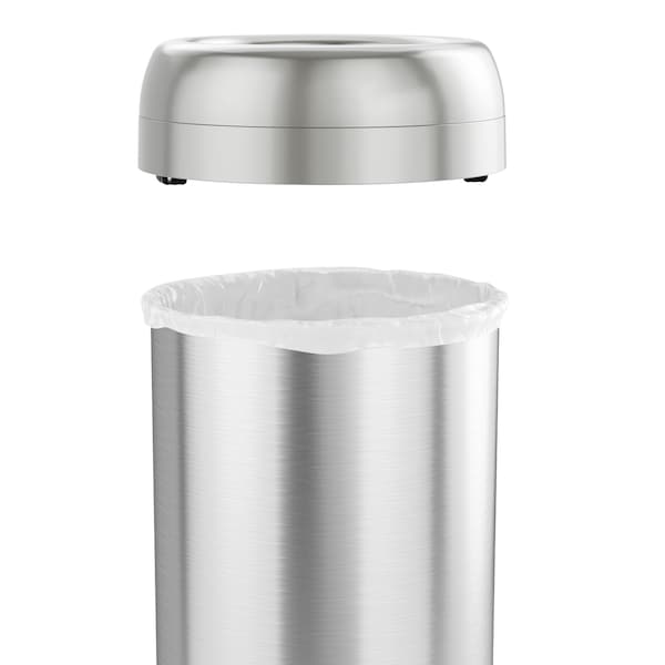 Hls Commercial 16 gallon Round Silver, Stainless Steel - HLS16STRM