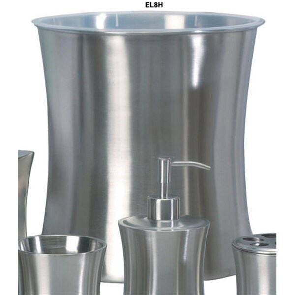 Tatara Group Elite Collection 11 Quart Wastebasket Double Wall Stainless Finish 3PK - EL8H