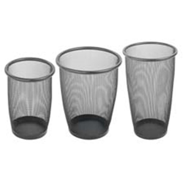 Pinpoint Steel Mesh Wastebasket- 5 Gallon- 13in.x14-.50in.- Black - PI2655293