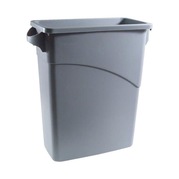 Rubbermaid Trash Container-Slim Jim, Grey 15.5G - RBMDFG354100LGRAY