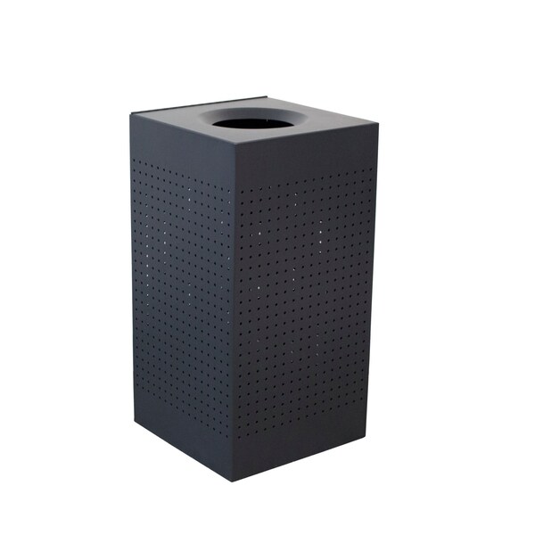 Witt Industries 25 gal Square Black, Metal - CL25-BK