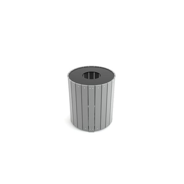 Frog Furnishings 32 gal Round Trash Can - PB 32RGRA