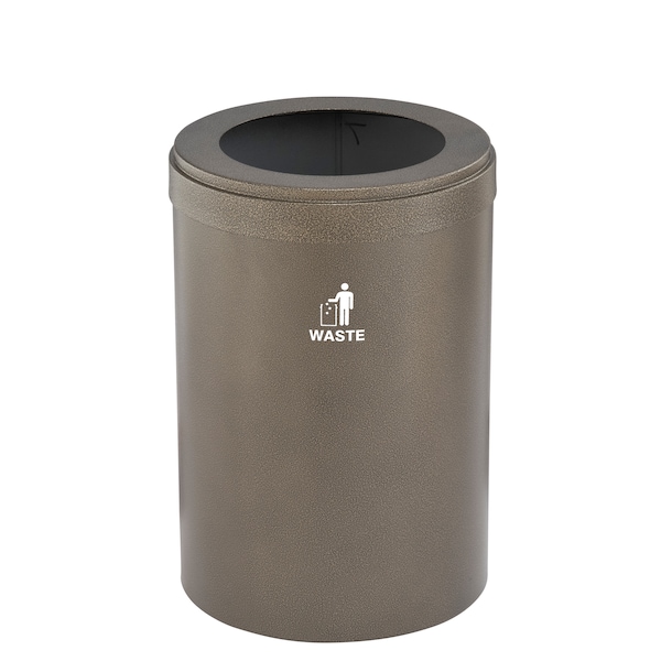 Glaro 33 gal Trash Can, Bronze Vein - W-2032BV-BV-W2